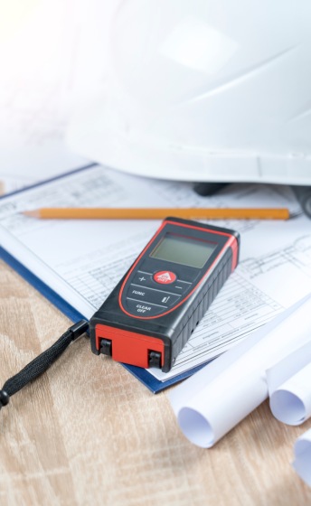 Plan de mesurage d'un appartement avec cotes, diagnostic Loi Carrez